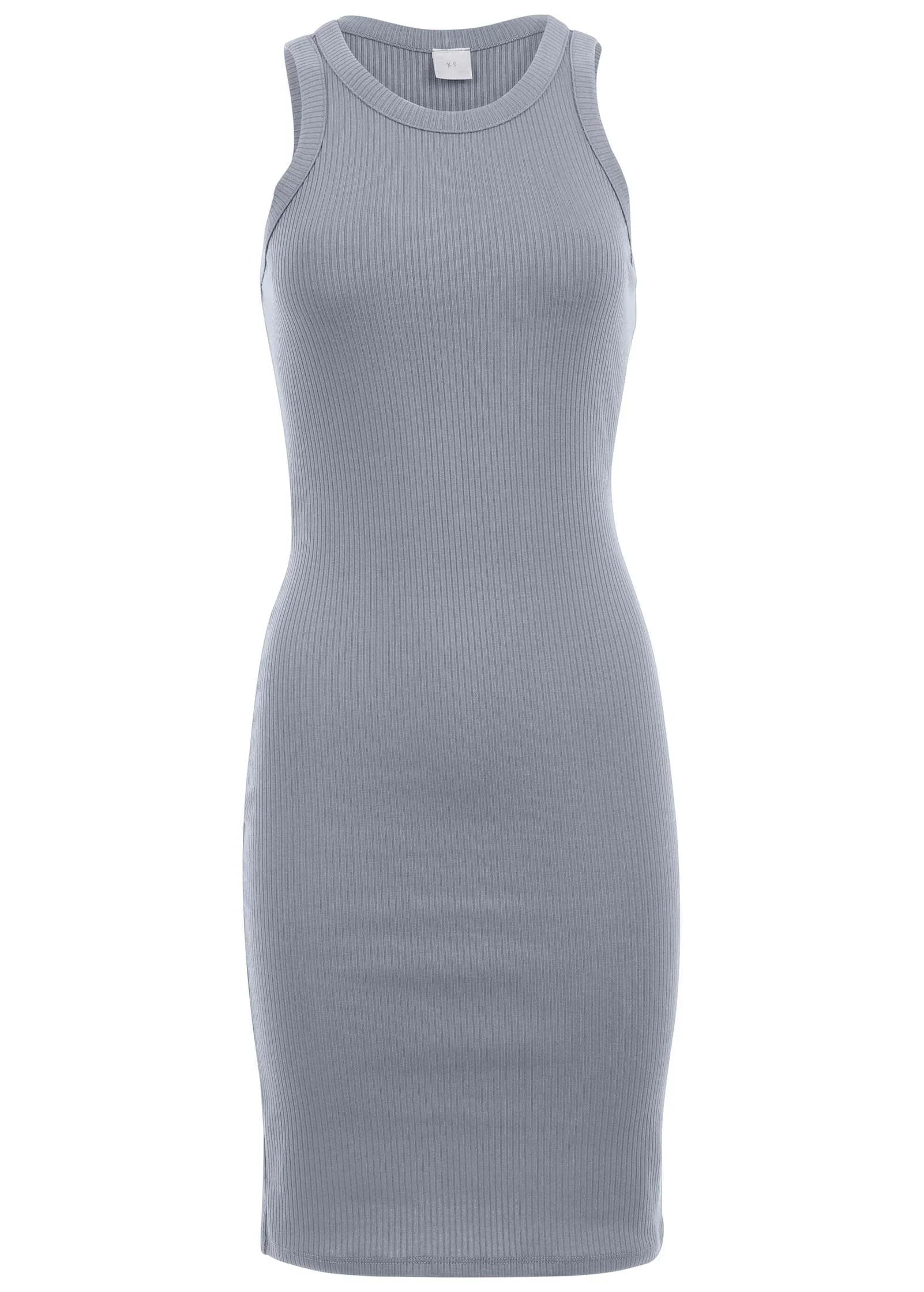 Flexrib Mini Dress Seafog