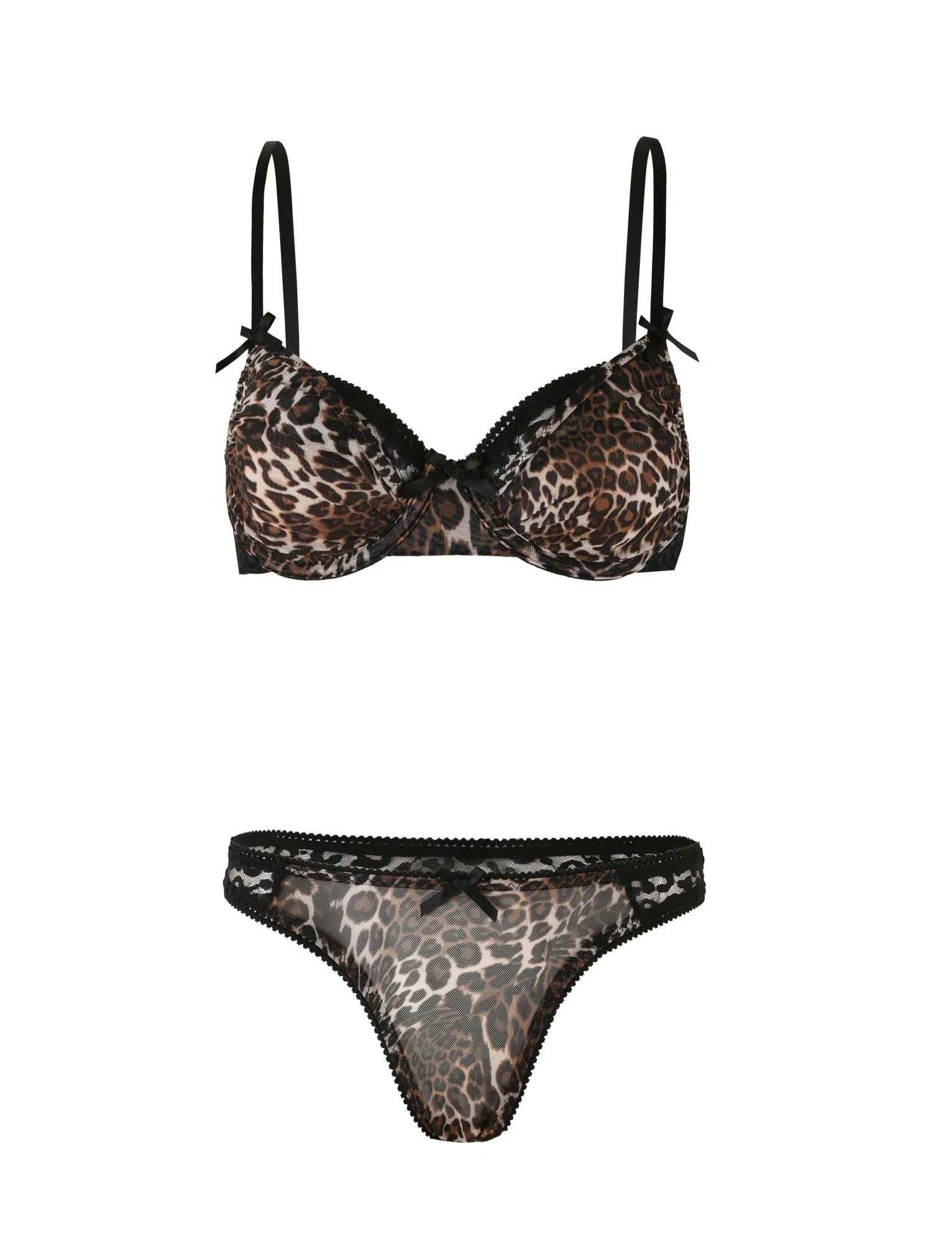 ALANIS SET NEUTRAL LEOPARD