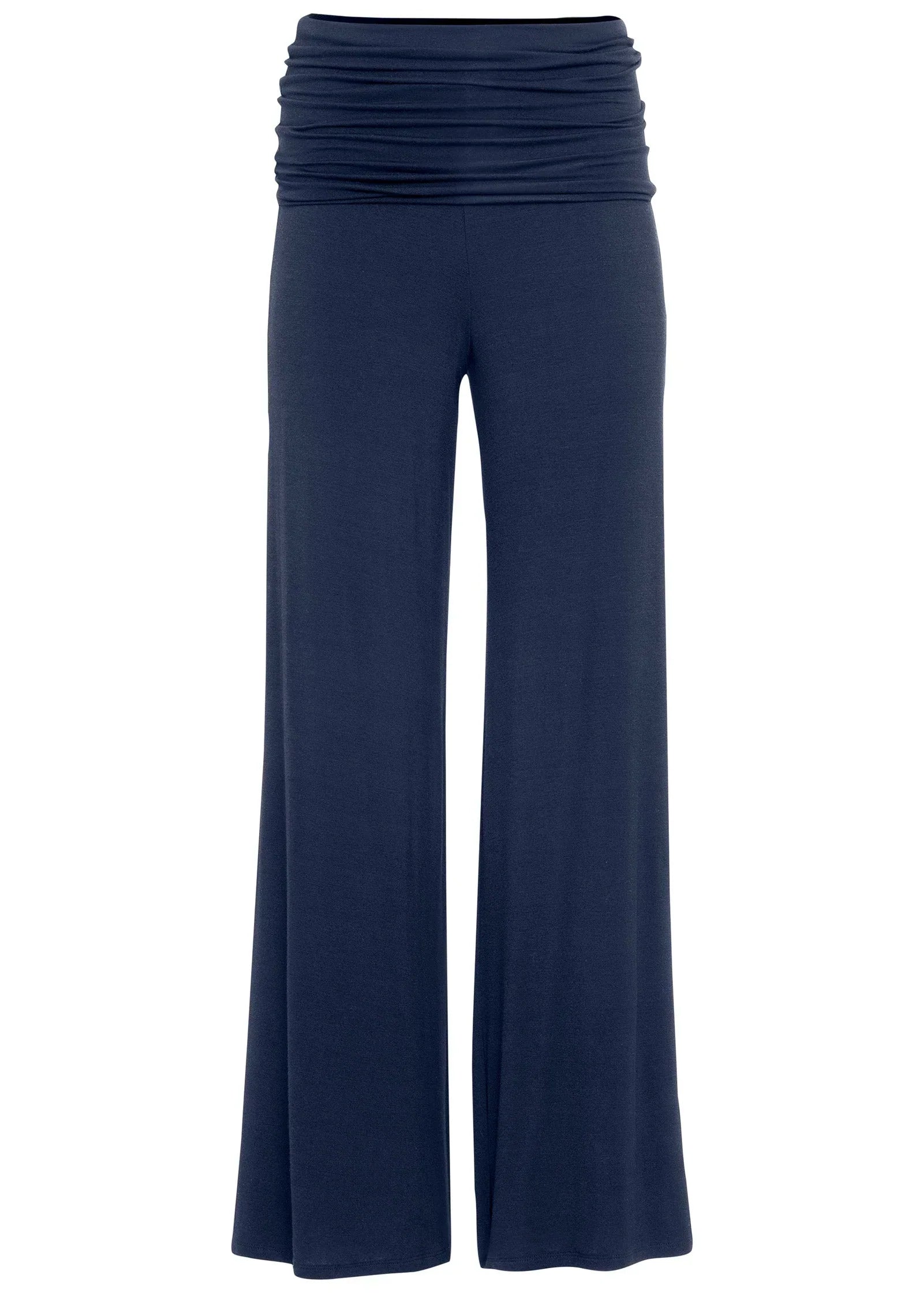 Easy Foldover Pants Navy