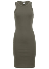 Flexrib Mini Dress Olive