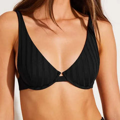 Rossi Halter Underwire Top Black SuperRib
