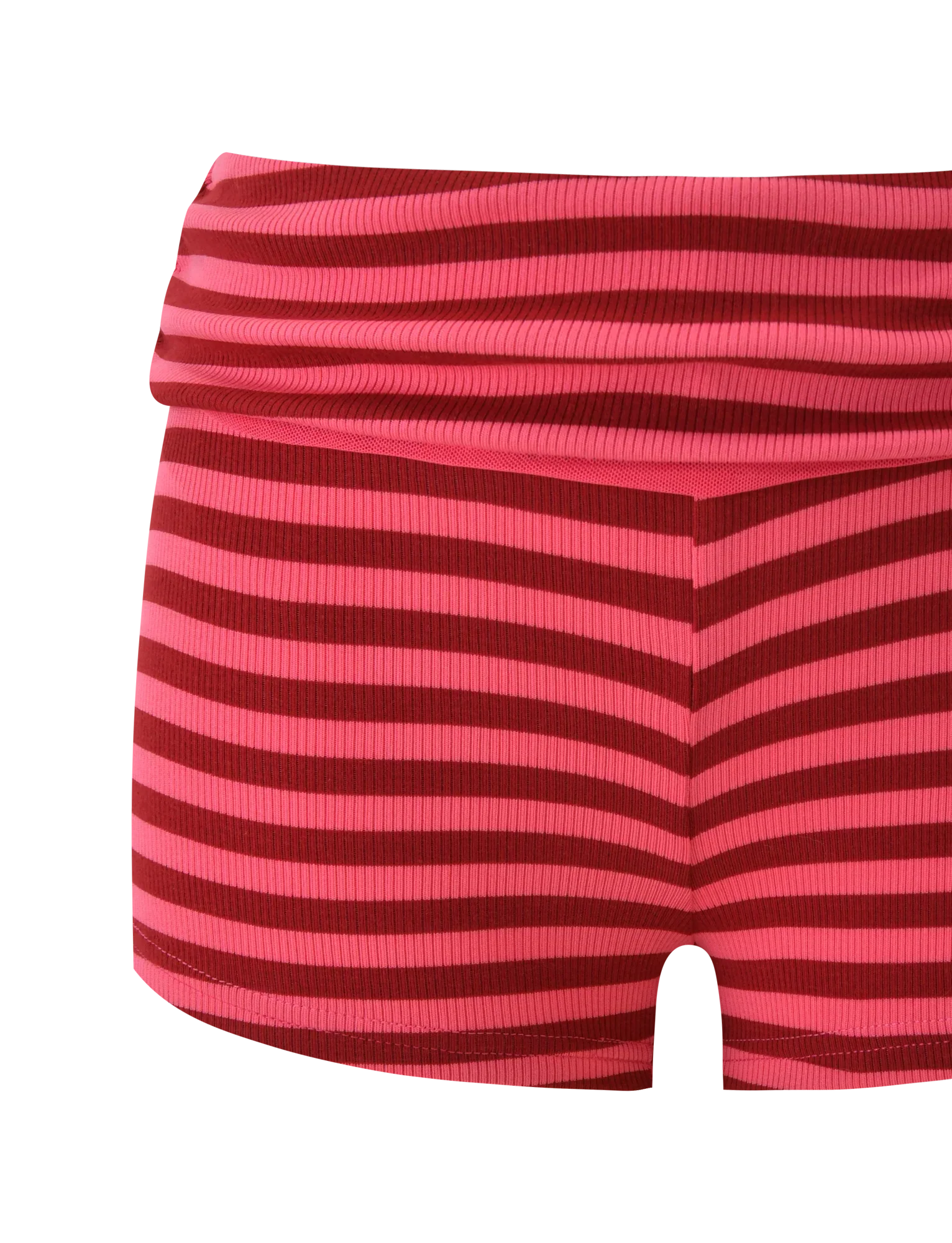 CERYS RIB SHORT PINK RED STRIPE