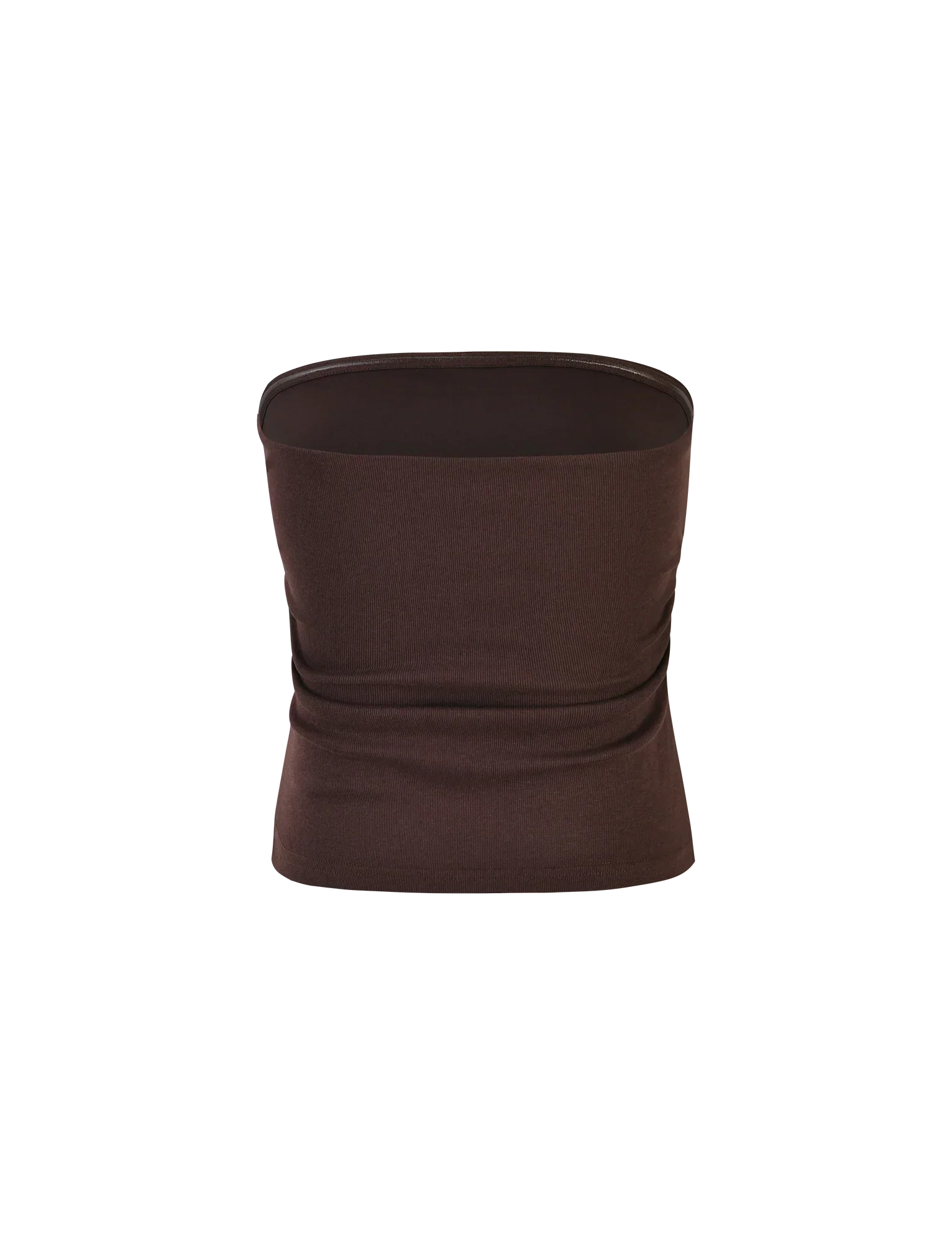 HARRIETT RIB TOP BROWN CHOCOLATE