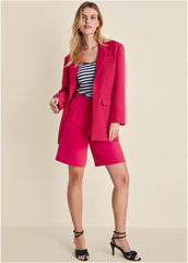 Oversized Blazer Dark Pink