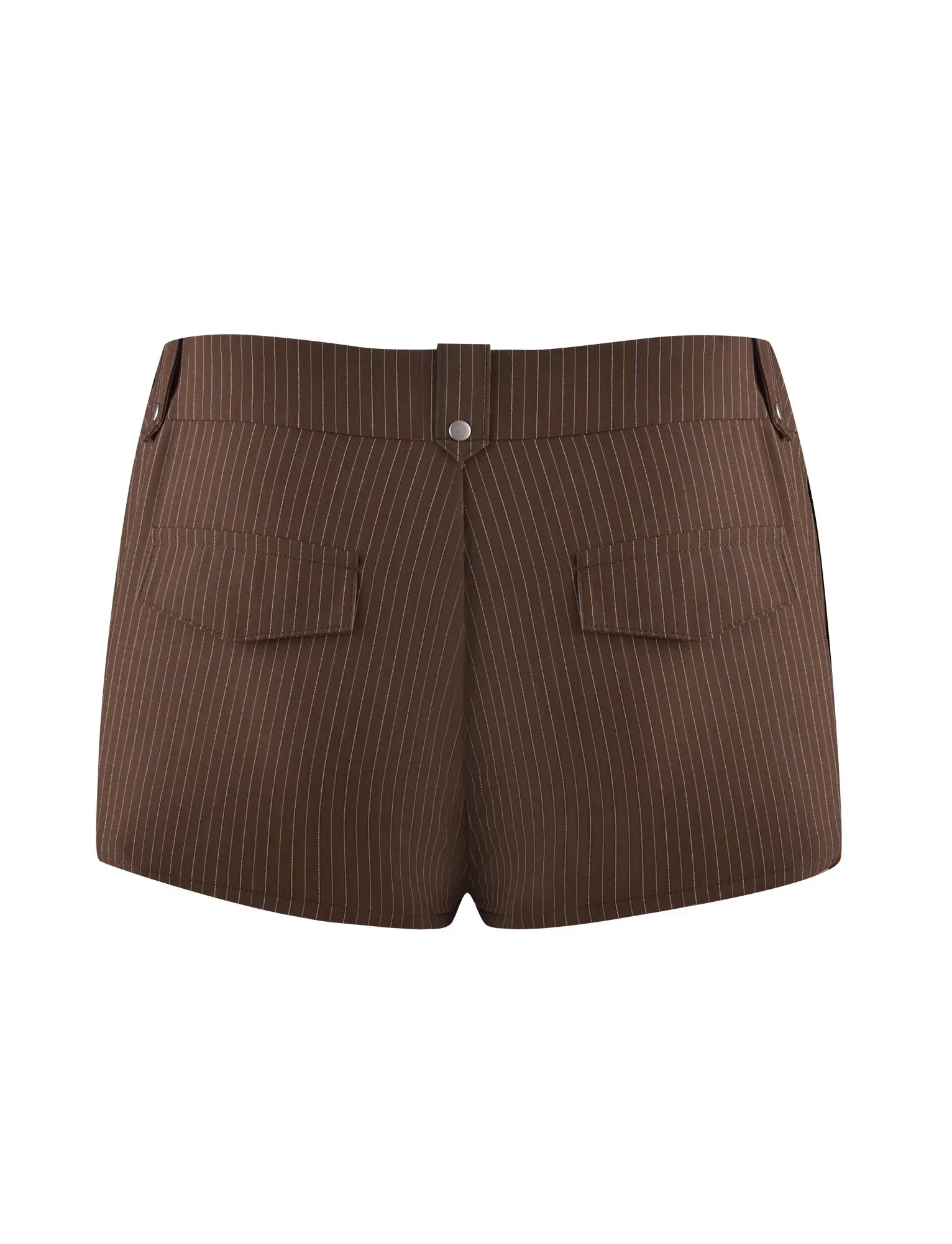 ANTONELLA SHORT BROWN CHOCOLATE CHOCOLATE PINSTRIPE